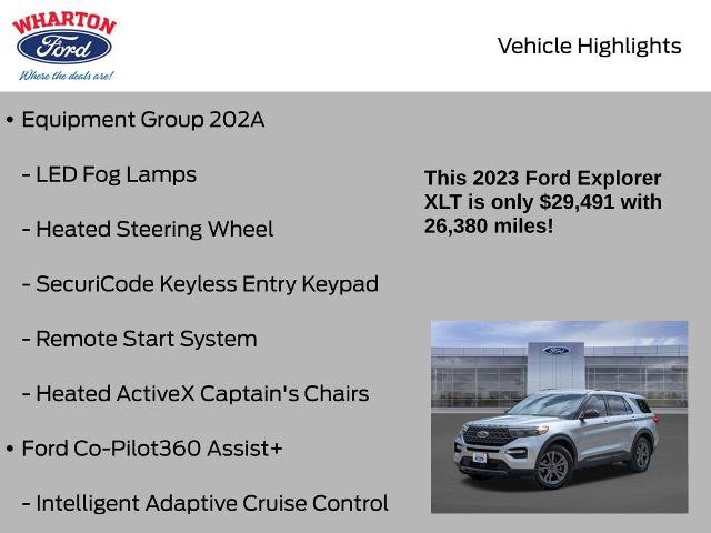 Certified 2023 Ford Explorer XLT w/ Equipment Group 202A RWD image 6