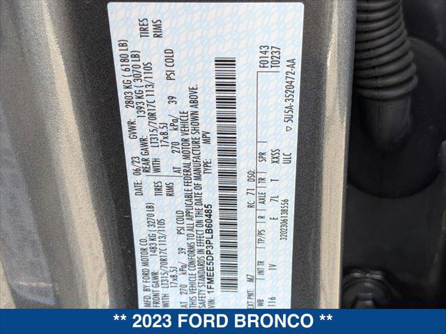 Certified 2023 Ford Bronco Badlands w/ Sasquatch Package image 23