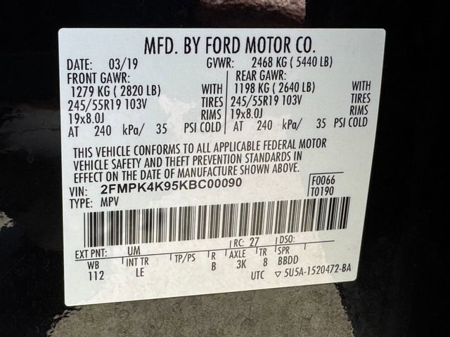 Certified 2019 Ford Edge Titanium w/ Class II Trailer Tow Package AWD/4WD image 31
