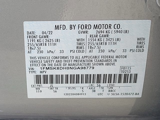 Certified 2022 Ford Explorer XLT w/ Equipment Group 202A image 19