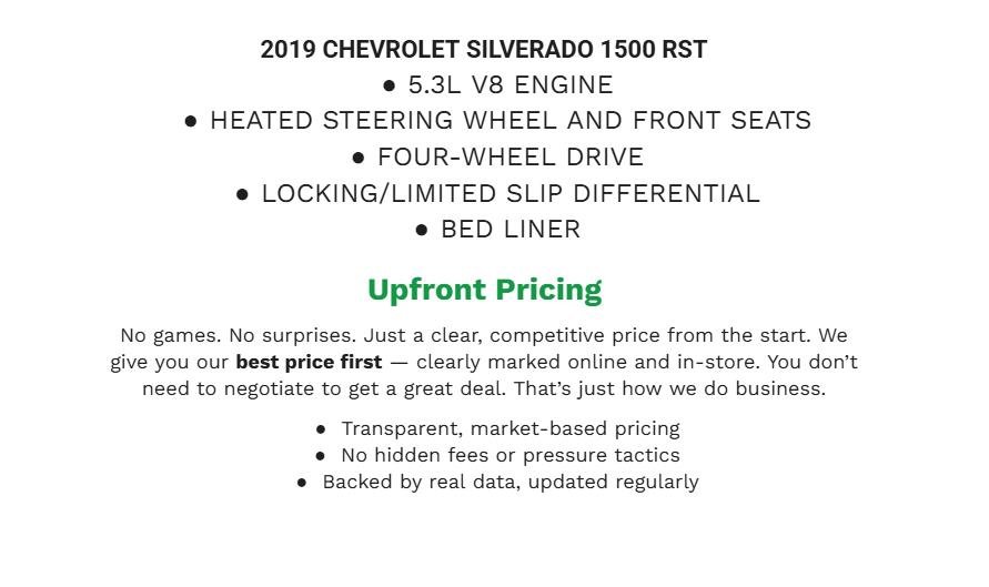 Used 2019 Chevrolet Silverado 1500 RST image 1