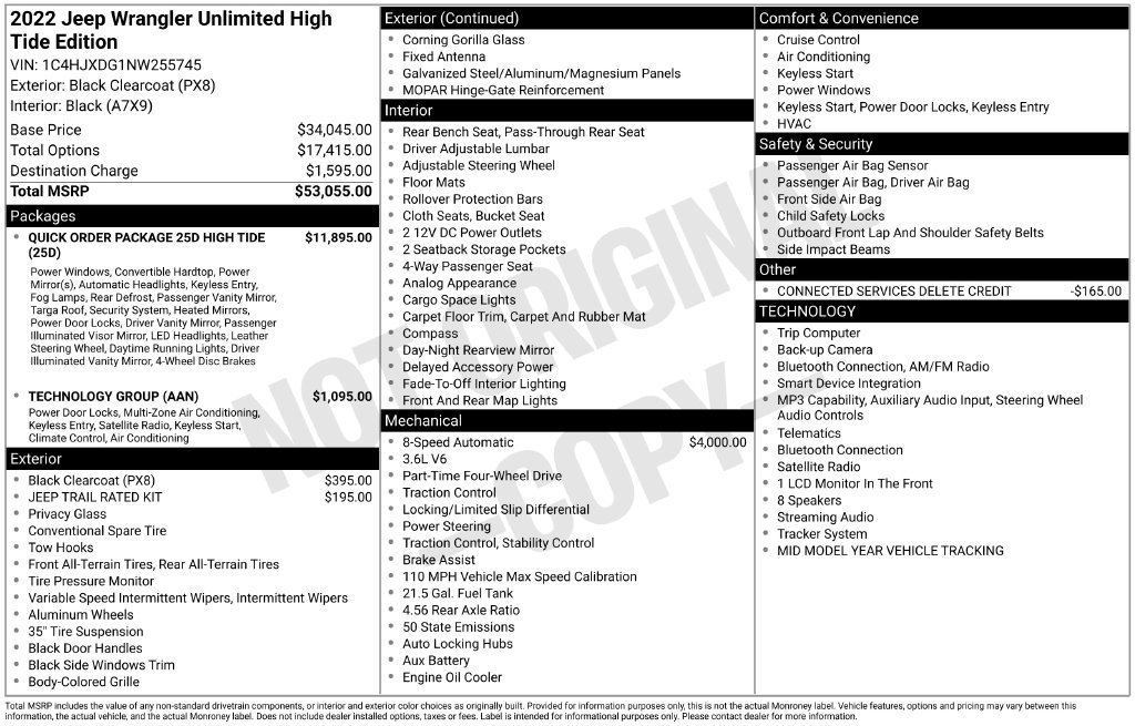 Used 2022 Jeep Wrangler Unlimited Sport AWD/4WD image 28