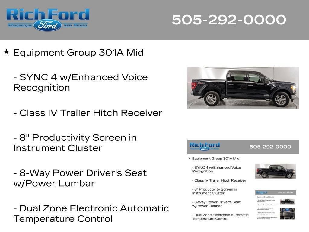 Certified 2023 Ford F150 XLT w/ Equipment Group 301A Mid AWD/4WD image 29