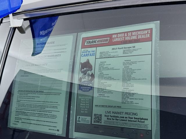 Certified 2017 Ford Escape SE FWD image 14