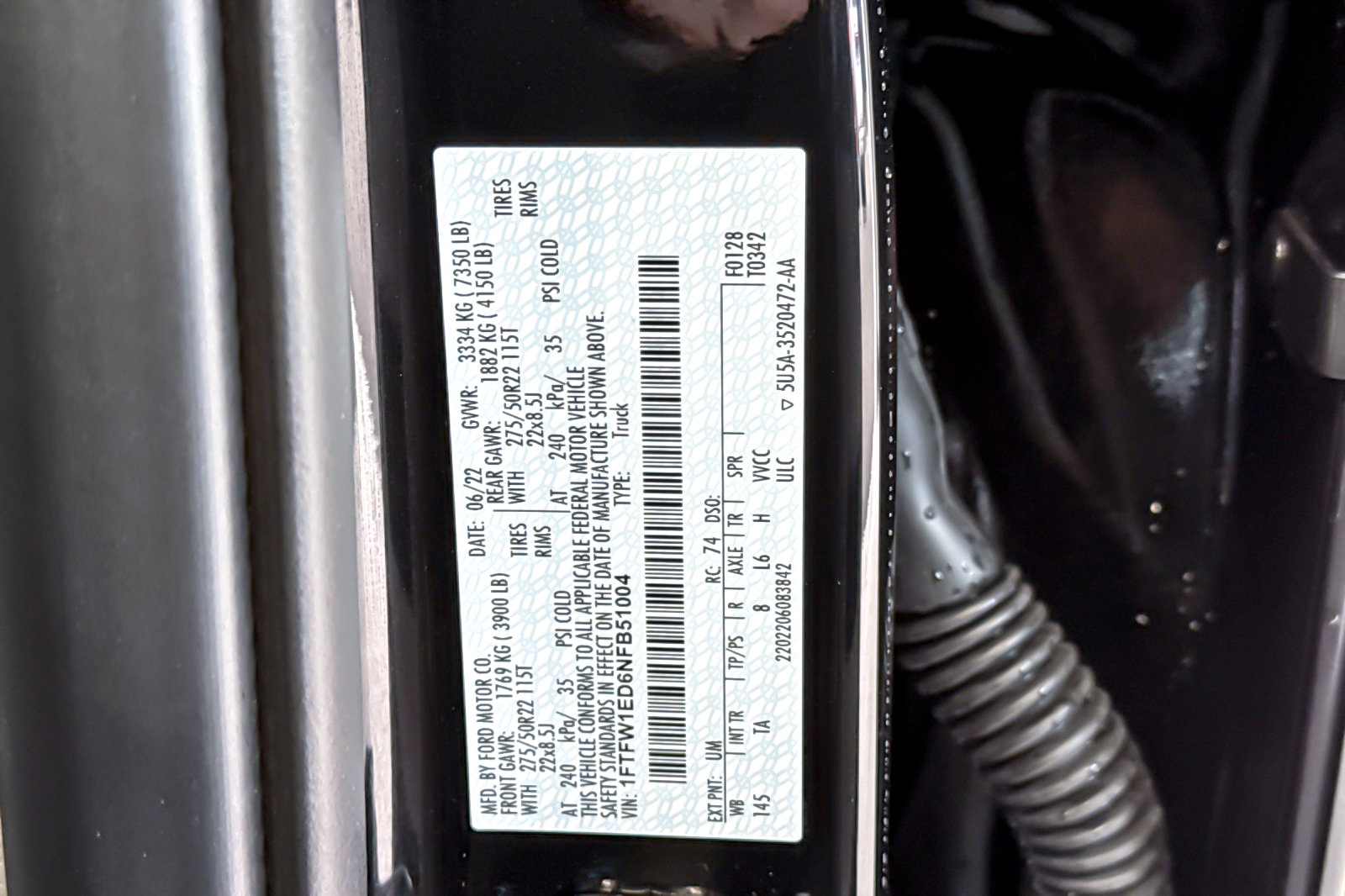 Certified 2022 Ford F150 Limited AWD/4WD image 29
