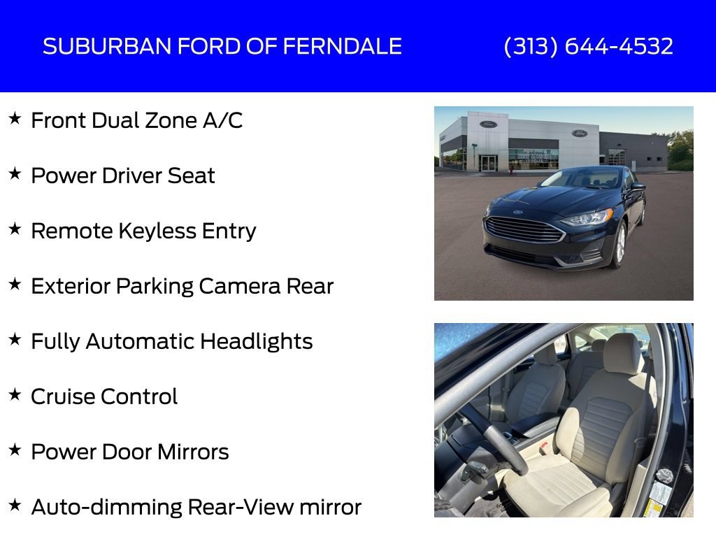 Certified 2020 Ford Fusion SE FWD image 9
