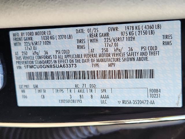 Certified 2025 Ford Escape Active FWD image 26