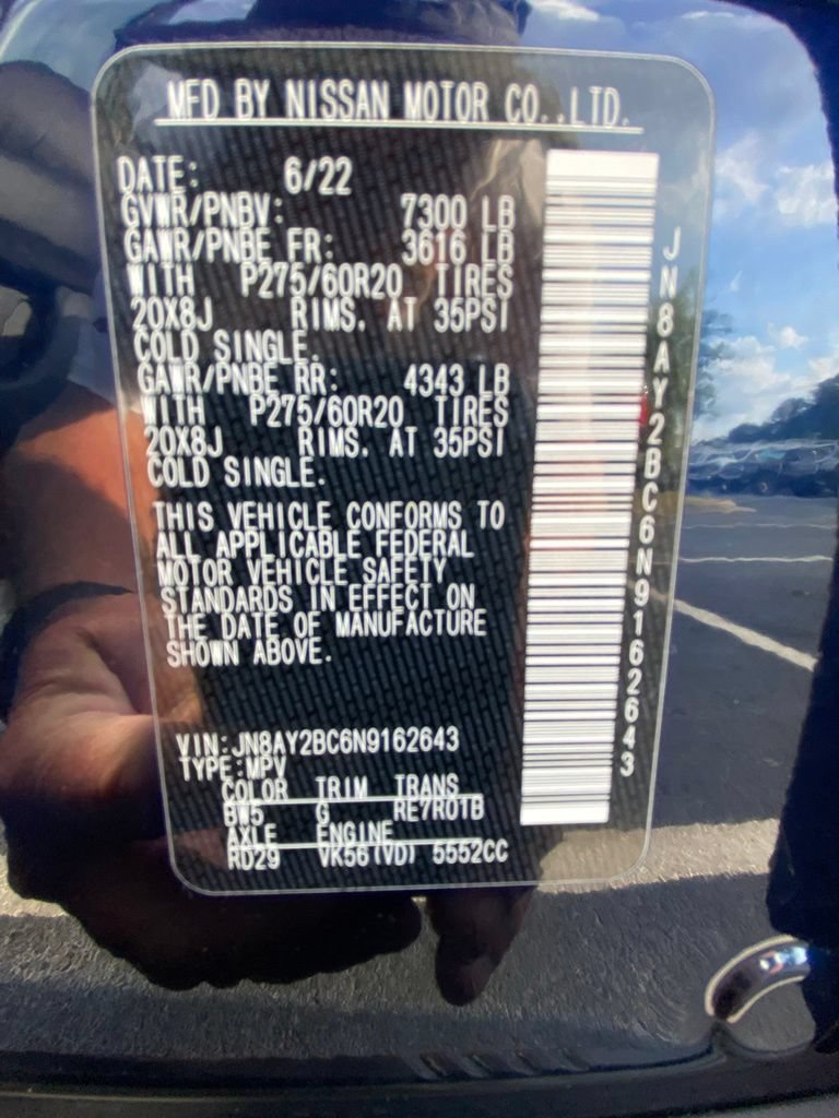 Used 2022 Nissan Armada SL RWD image 32