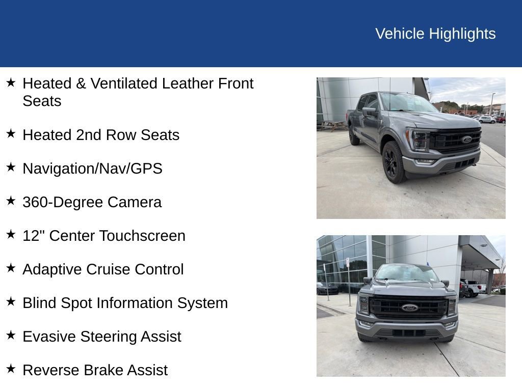 Certified 2022 Ford F150 Platinum w/ Equipment Group 701A High image 29