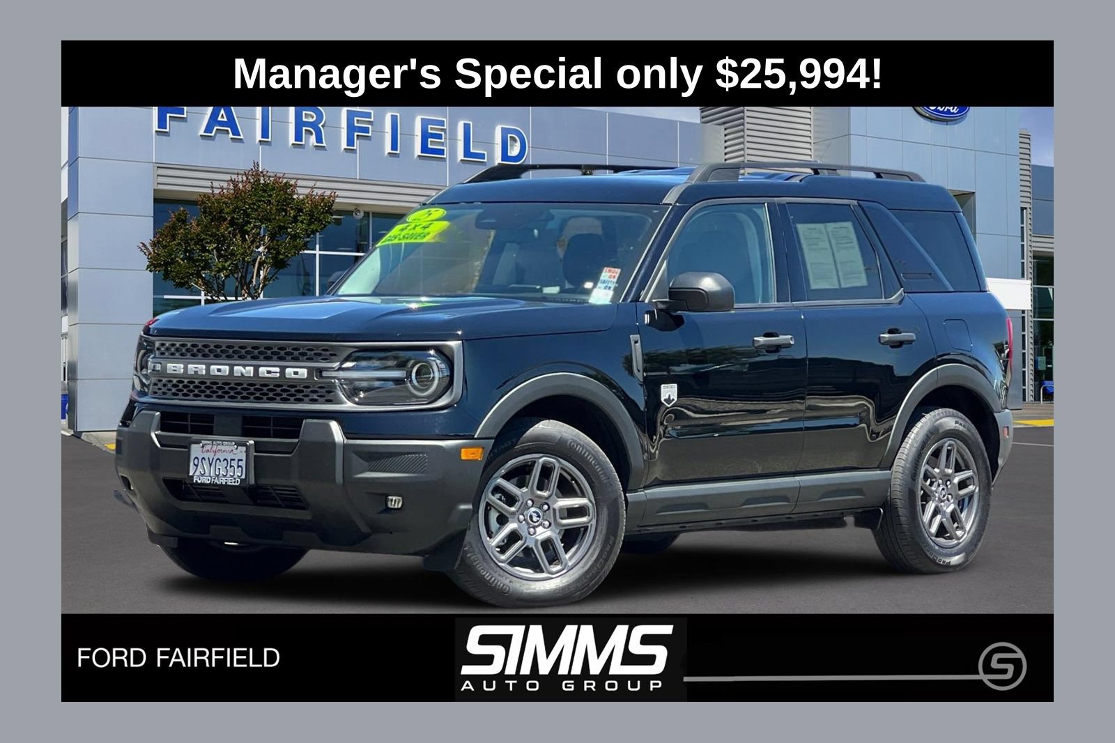 Certified 2025 Ford Bronco Sport Big Bend w/ Convenience Package AWD/4WD 360° Tour