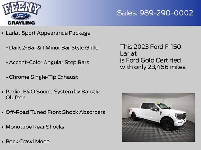 Certified 2023 Ford F150 Lariat w/ Equipment Group 502A High AWD/4WD image 28