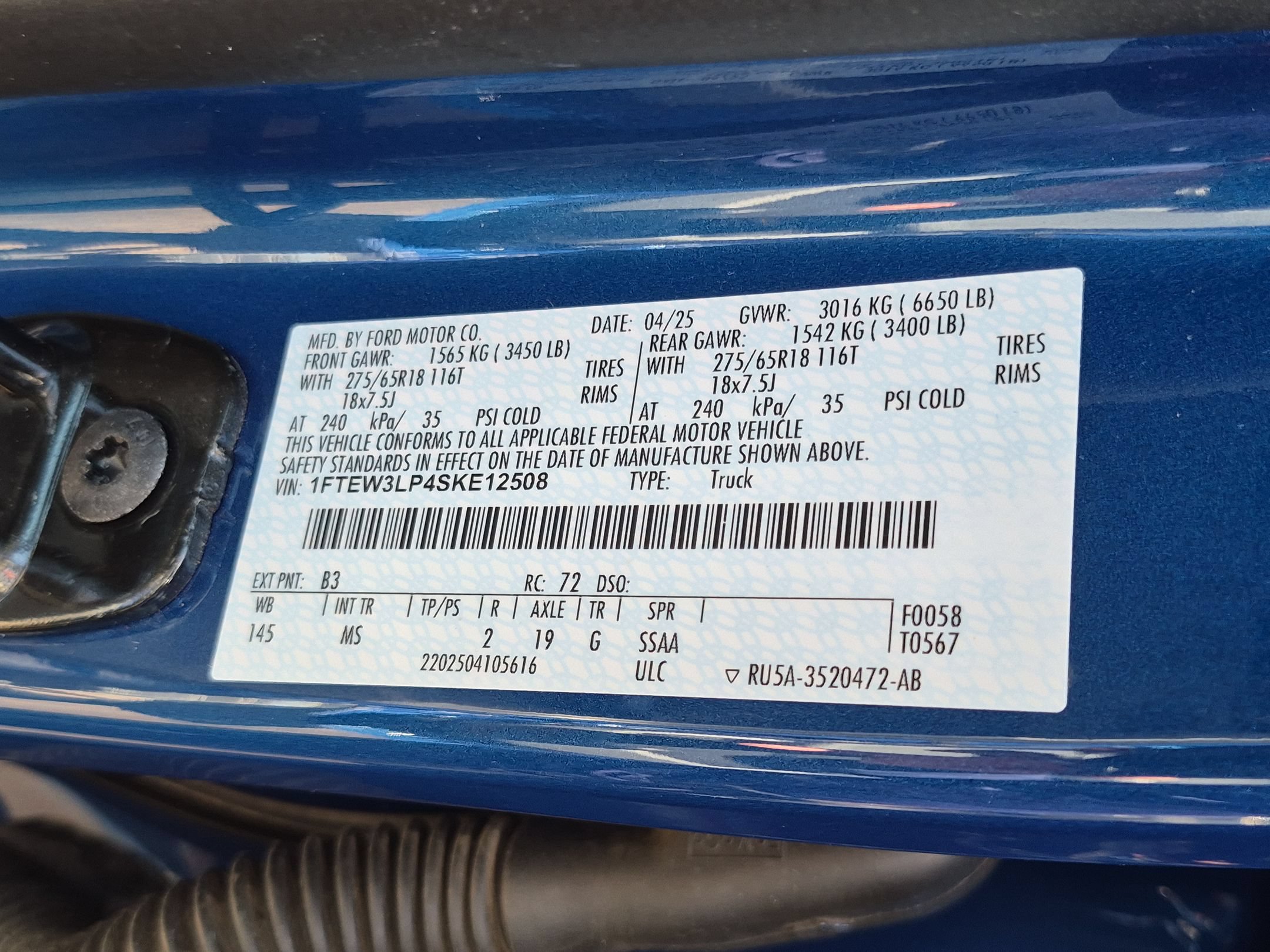 Certified 2025 Ford F150 XLT w/ Equipment Group 301A Standard AWD/4WD image 26