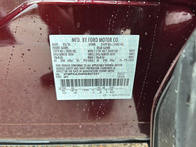 Certified 2024 Ford Edge SEL w/ Convenience Package AWD/4WD image 19
