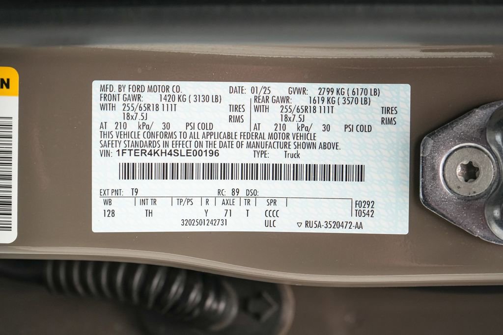 Certified 2025 Ford Ranger Lariat AWD/4WD image 24