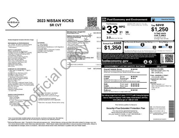 Used 2023 Nissan Kicks SR w/ Interior Electronics Package FWD image 35