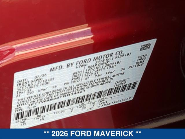 Certified 2026 Ford Maverick Lariat w/ 4K Tow Package AWD/4WD image 23