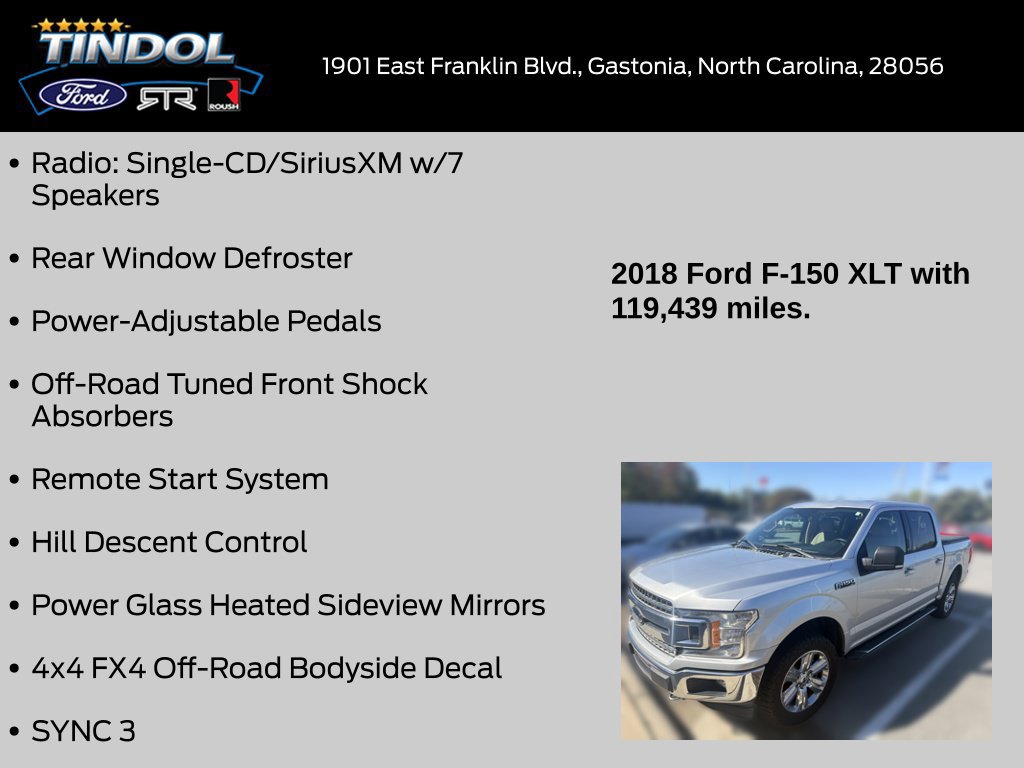 Certified 2018 Ford F150 XLT w/ Equipment Group 302A Luxury AWD/4WD image 15