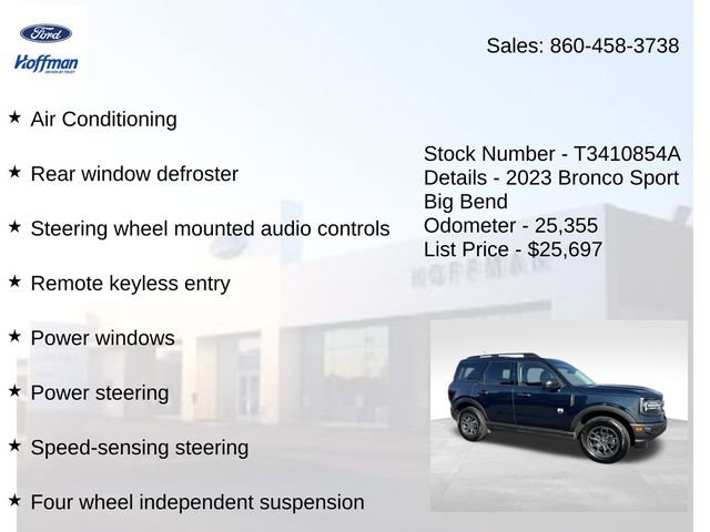 Certified 2023 Ford Bronco Sport Big Bend AWD/4WD image 10