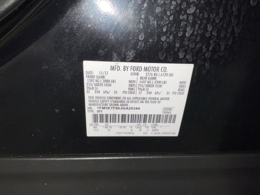 Certified 2018 Ford Explorer Limited FWD image 28
