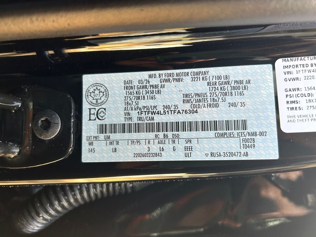 Certified 2026 Ford F150 Tremor w/ Bed Utility Package AWD/4WD image 36