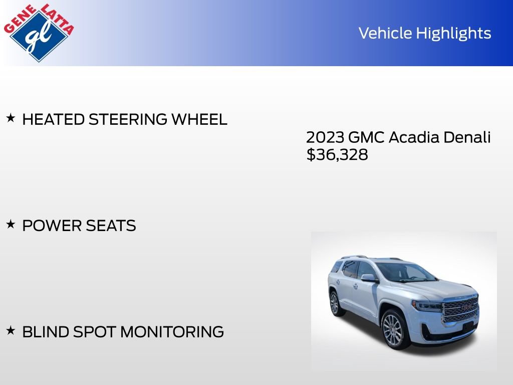 Used 2023 GMC Acadia Denali w/ Denali Ultimate Package AWD/4WD image 35