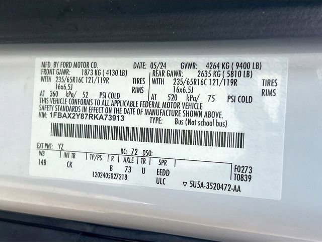 Certified 2024 Ford Transit 350 XLT image 33