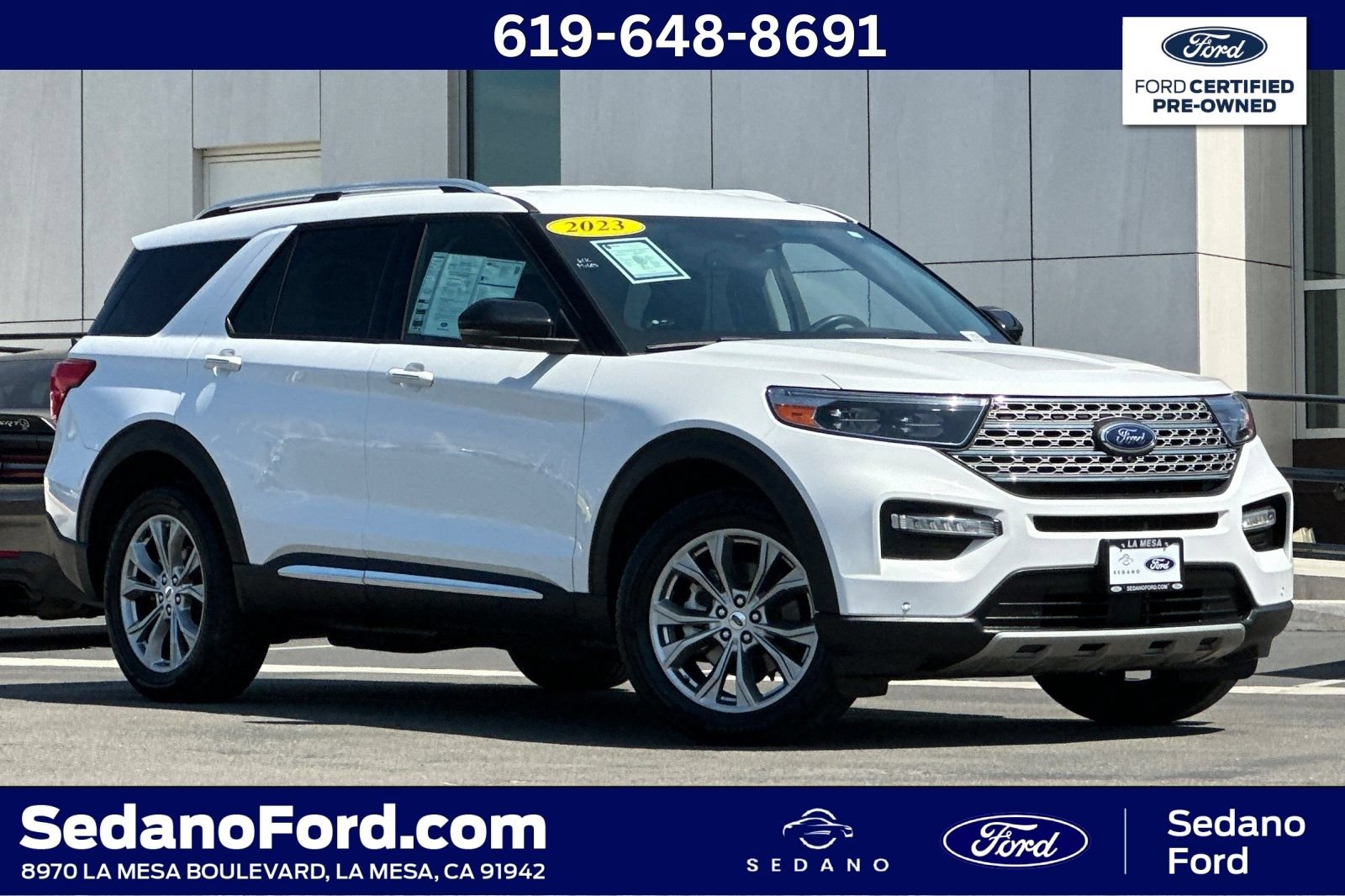 Certified 2023 Ford Explorer Limited w/ Equipment Group 301A