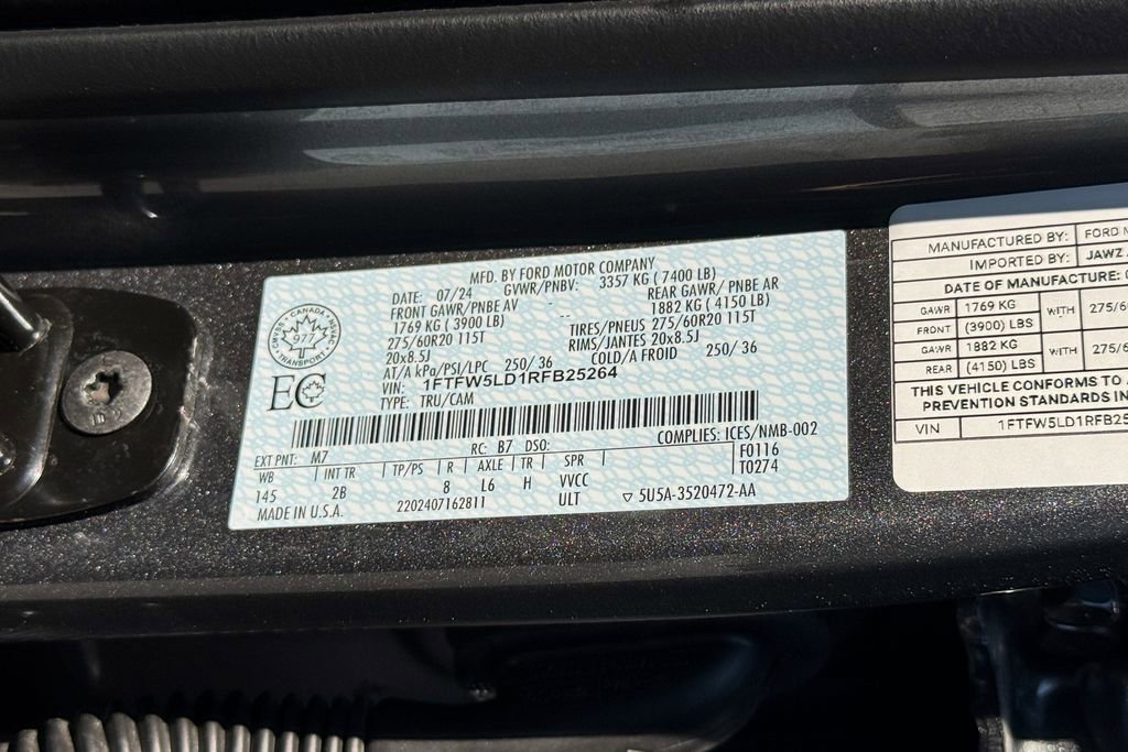 Certified 2024 Ford F150 Lariat w/ Equipment Group 502A High AWD/4WD image 26