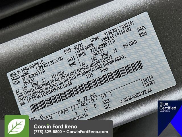 Certified 2021 Ford F150 XLT w/ Equipment Group 302A High image 35