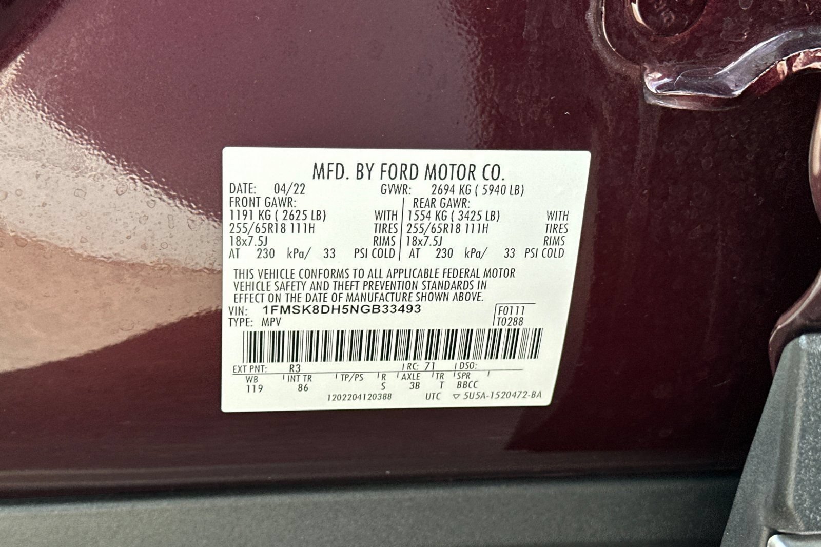 Certified 2022 Ford Explorer XLT AWD/4WD image 34