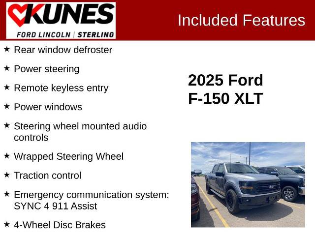Certified 2025 Ford F150 XLT w/ Equipment Group 301A Standard AWD/4WD image 3