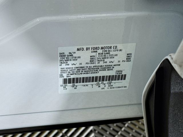 Certified 2019 Ford Edge SEL w/ Equipment Group 201A image 34