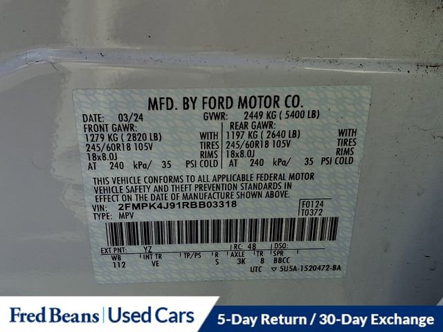 Certified 2024 Ford Edge SEL w/ Convenience Package image 26