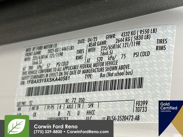 Certified 2025 Ford Transit 350 XLT AWD/4WD image 33