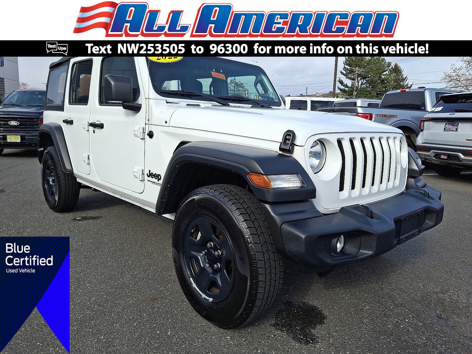 Used 2022 Jeep Wrangler Unlimited Sport