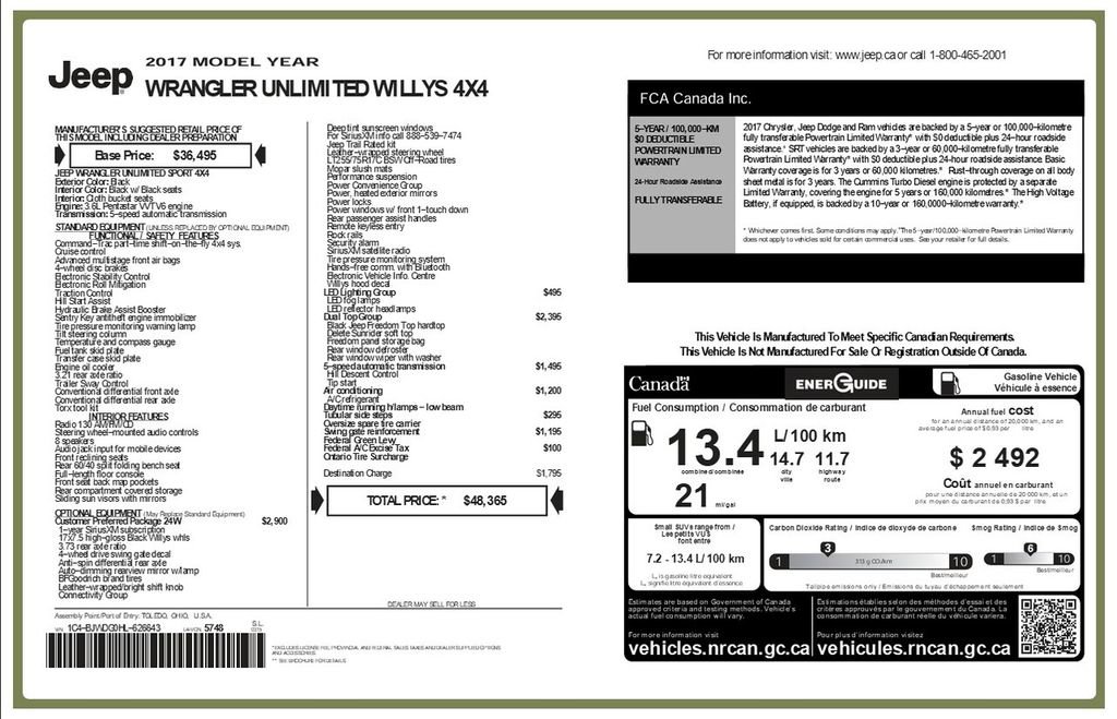 Used 2017 Jeep Wrangler Unlimited Willys image 5