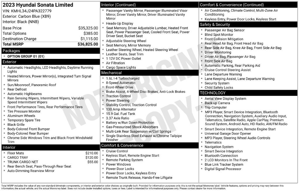 Used 2023 Hyundai Sonata Limited FWD image 5