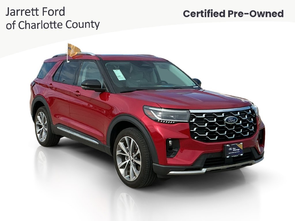Certified 2025 Ford Explorer Platinum w/ Ultimate Package