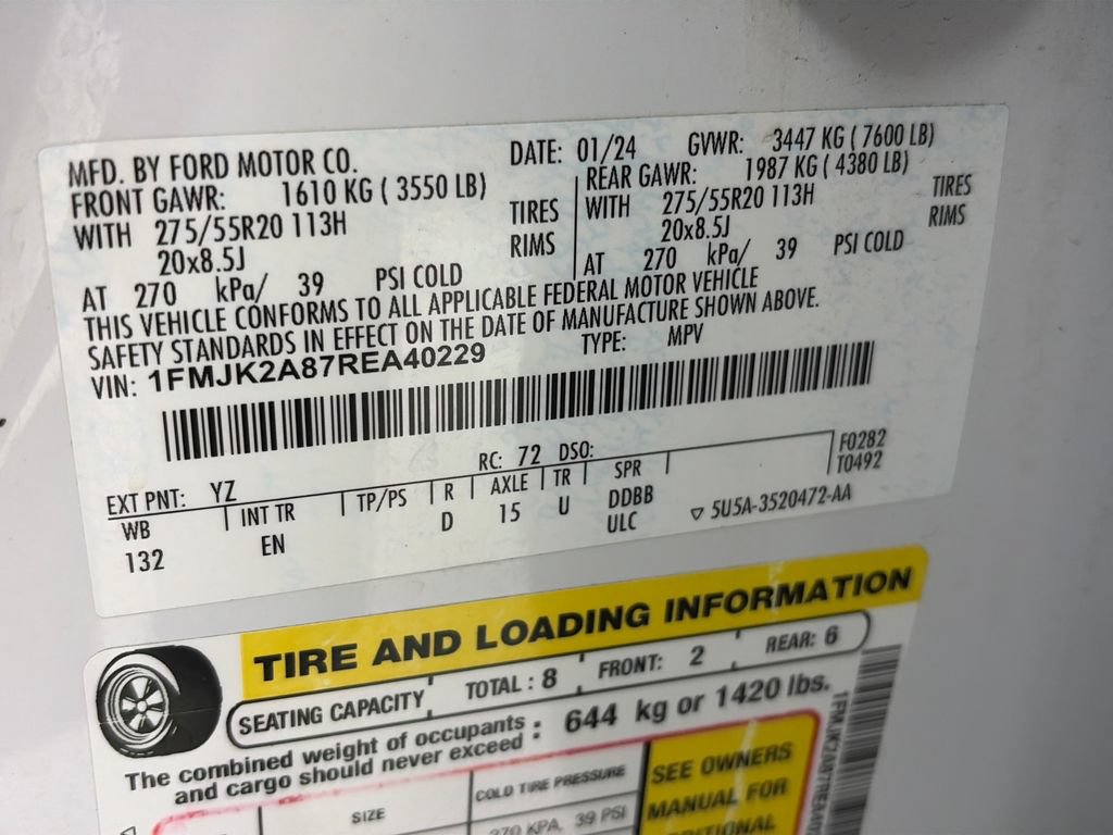 Certified 2024 Ford Expedition Max Limited AWD/4WD image 9