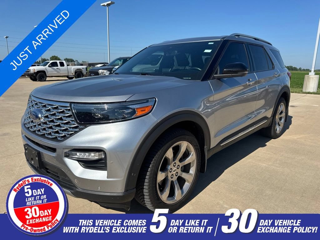 Certified 2020 Ford Explorer Platinum w/ Premium Technology Package AWD/4WD image 1