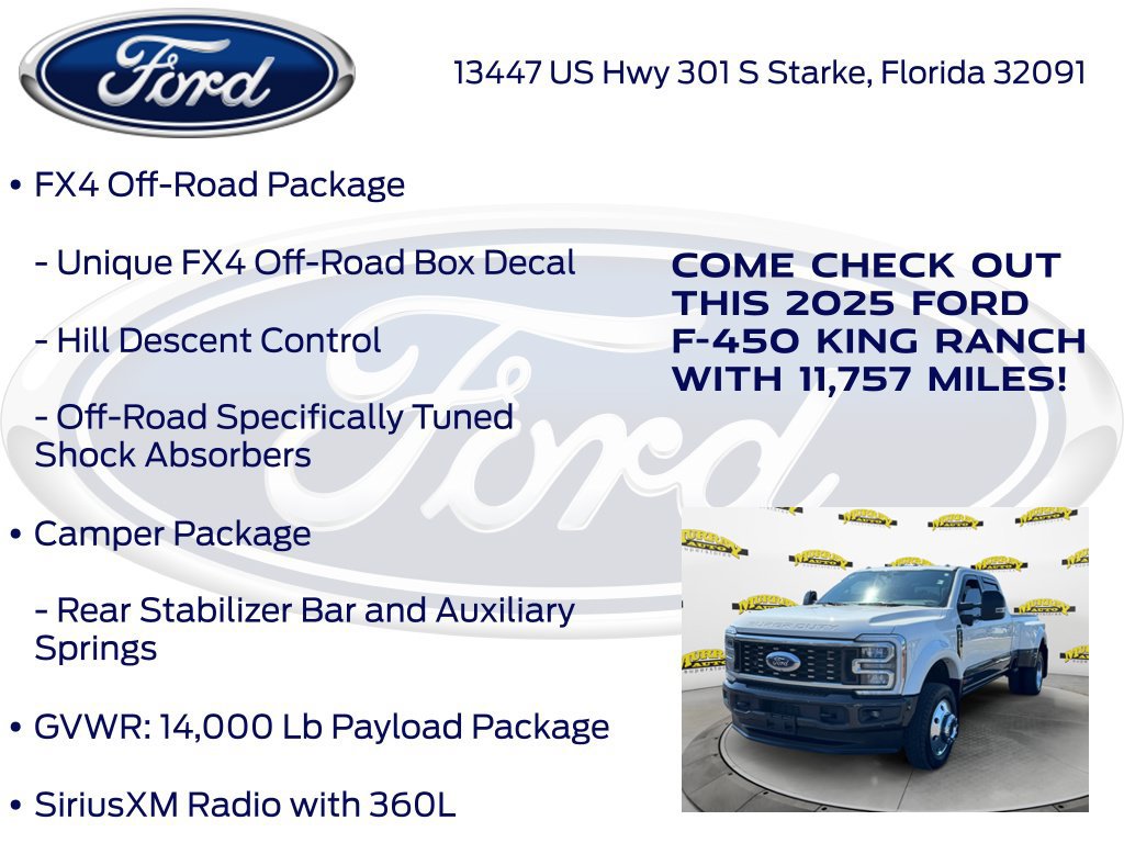 Certified 2025 Ford F450 King Ranch w/ FX4 Off-Road Package AWD/4WD image 22