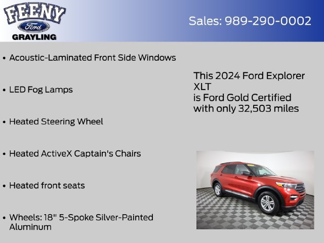 Certified 2024 Ford Explorer XLT w/ Equipment Group 202A AWD/4WD image 20