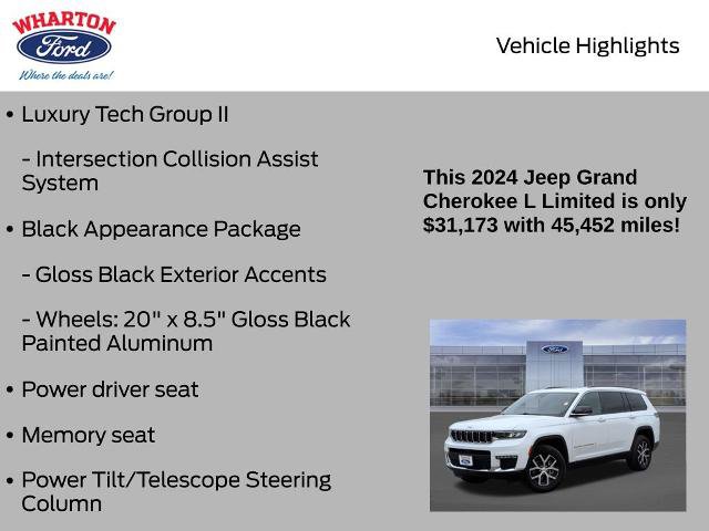 Used 2024 Jeep Grand Cherokee L Limited w/ Luxury Tech Group II AWD/4WD image 15