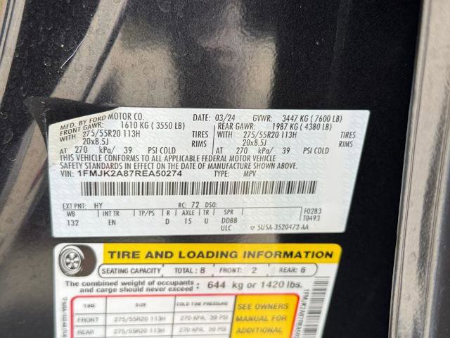 Certified 2024 Ford Expedition Max Limited AWD/4WD image 29