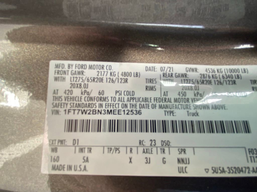 Certified 2021 Ford F250 Lariat w/ Chrome Package AWD/4WD image 30