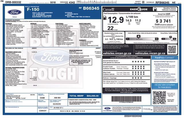 Certified 2024 Ford F150 Tremor w/ Equipment Group 402A High AWD/4WD image 7