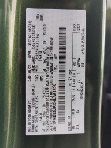 Certified 2022 Ford Bronco Raptor image 25