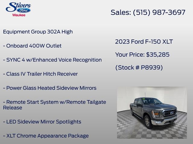 Certified 2023 Ford F150 XLT w/ Equipment Group 302A High AWD/4WD image 8
