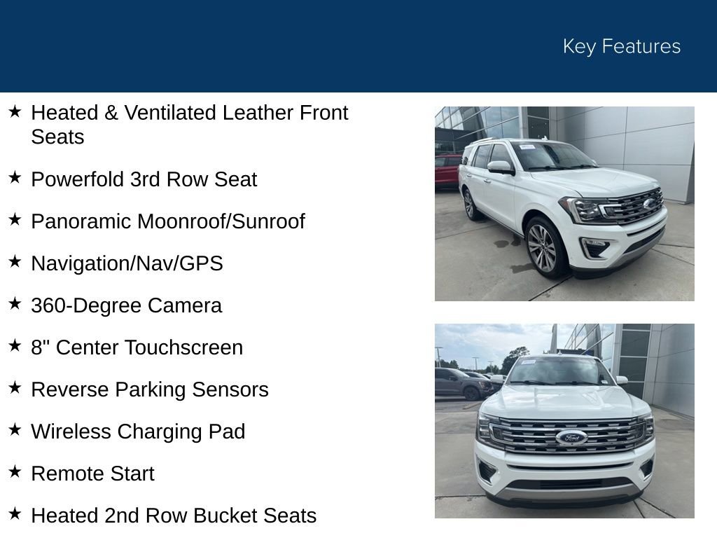 Certified 2020 Ford Expedition Limited w/ Equipment Group 302A RWD image 39