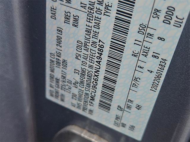 Certified 2022 Ford Escape SE w/ Convenience Package image 11